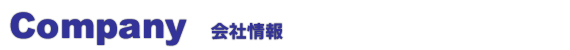 会社情報 タイトル