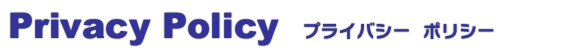 プライバシーポリシー　タイトル